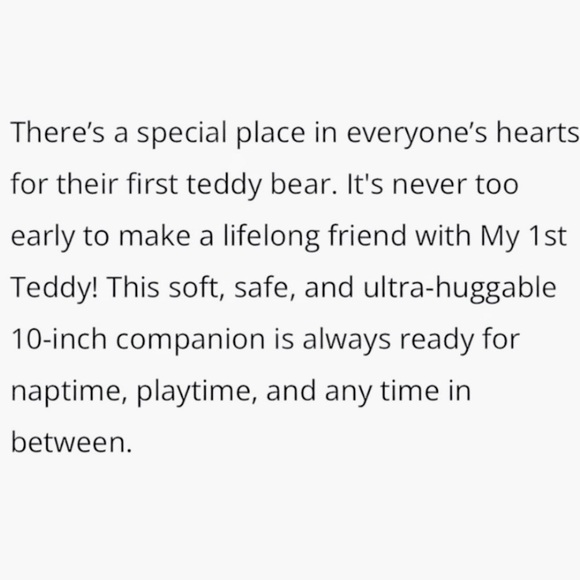 Gund My First Teddy Plush Stuffed Animal Baby Soft Cuddle Buddy Tan 10 inch - Picture 11 of 13